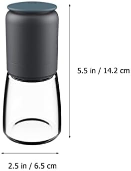 Alipis Pepper Salt Shaker Set Glass 304 Stainless Steel