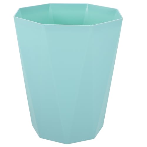 Tofficu Emerald Green 5L Trash Can with Diamond Pattern