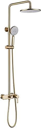 uhyOHF Rain Shower System Set with Handheld and 9 Head