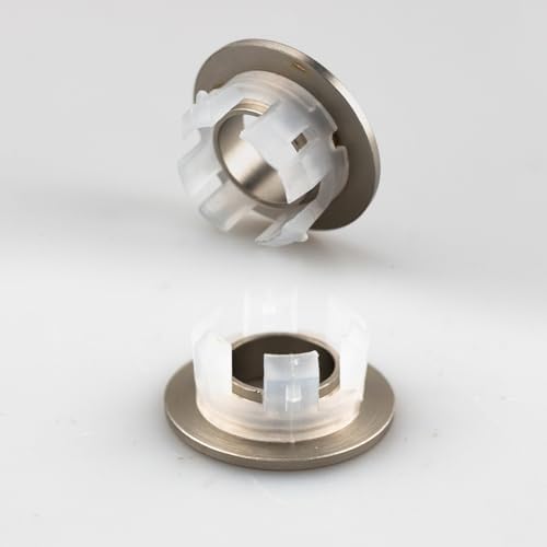 4 PCS Sink Basin Trim Overflow Covers Brushed Nickel
