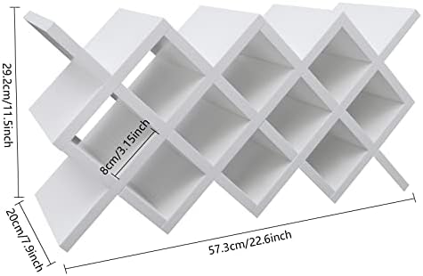 Bamboo Wine Rack Wall-Mounted 10-Bottle Storage