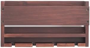 Modern Wall-Mounted Wine Rack with Cup Holder