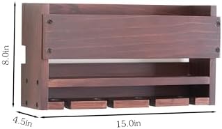 Modern Wall-Mounted Wine Rack with Cup Holder