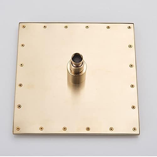 Black Gold Rain Shower System with Handheld 1
