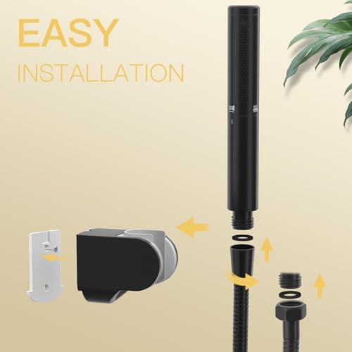 BESy Black Brass 2 In 1 Handheld Shower Head Set