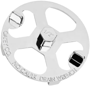 Delixike 42239 Shower Drain Wrench Strainer Stainless Steel