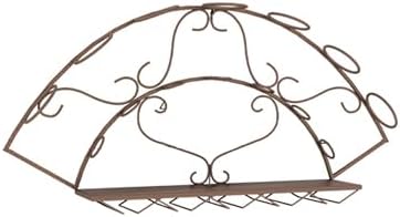 CUXAHO Wall-Mounted Wine Rack Bronze