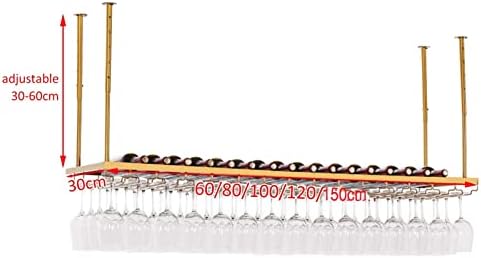 Pimex Wall-Mounted Wine Rack with Goblet Organizer