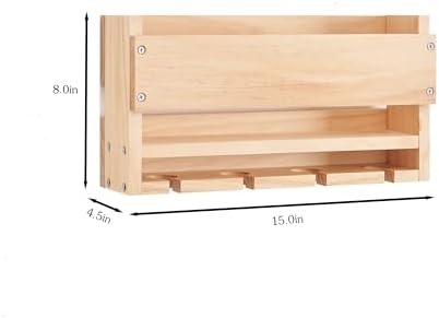 Stylish Wall-Mounted Wine Rack with Cup Holder