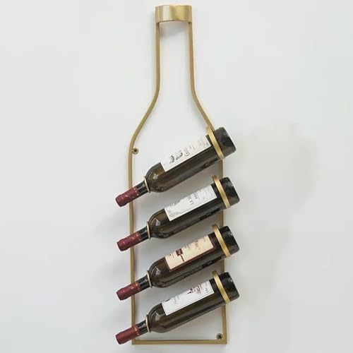 MeyeLo Wall-Mounted Wine Rack in Gold 1