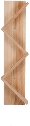 Stylish Wall-Mounted Pine Wine Rack With 8 Bottle Capacity