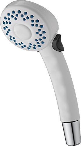 Delta Faucet Hand Held Shower Head With 2 Spray Settings White