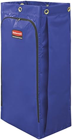 Rubbermaid Commercial 34-Gallon Cleaning Cart Bag Blue