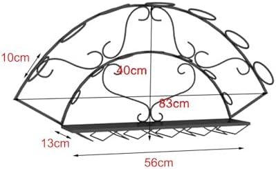 CUXAHO Wall-Mounted Wine Rack Bronze