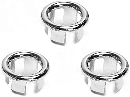 BlingKingdom 3PCS Sink Overflow Ring Hole Trim Drain Cap