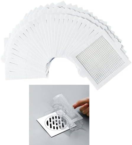 PRIMSOPH 6 Inch 30pcs Drain Hair Catcher Stickers