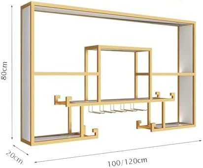 Industrial Style Wall-Mounted Wine Rack