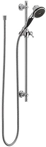 Delta Faucet 57021 Slide Bar Handshake Showerhead Chrome 4 Settings