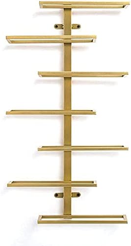Simple Modern Wall-Mounted Wine Rack in Gold