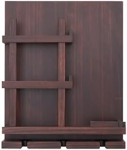 Stylish Wall-Mounted Wine Rack with 3 Cup Holders