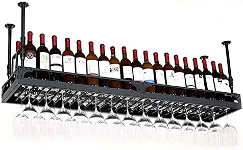 CGF- Wall-Mounted Wine Rack with Adjustable Height - Black
