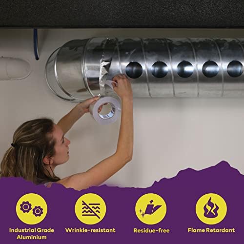 ATack Aluminum Foil Duct Tape 2x75ft High Temp Heavy Duty