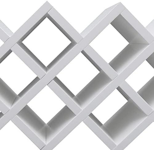 Bamboo Wine Rack Wall-Mounted 10-Bottle Storage