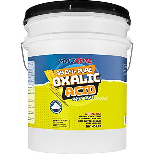 MAXTITE Oxalic Acid 40 Lbs 996 Pure - Heavy-Duty Pail