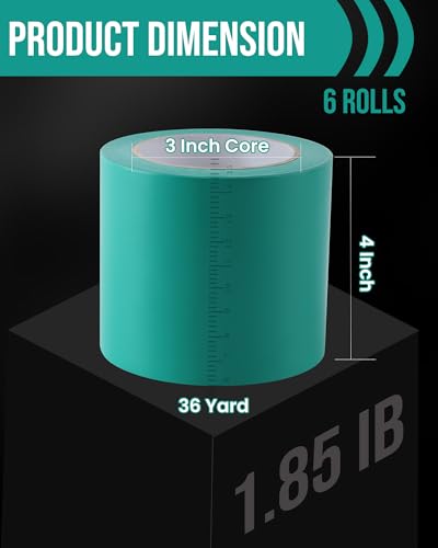 Lichamp 6 Piece 4 Inch Safety Warning Tape