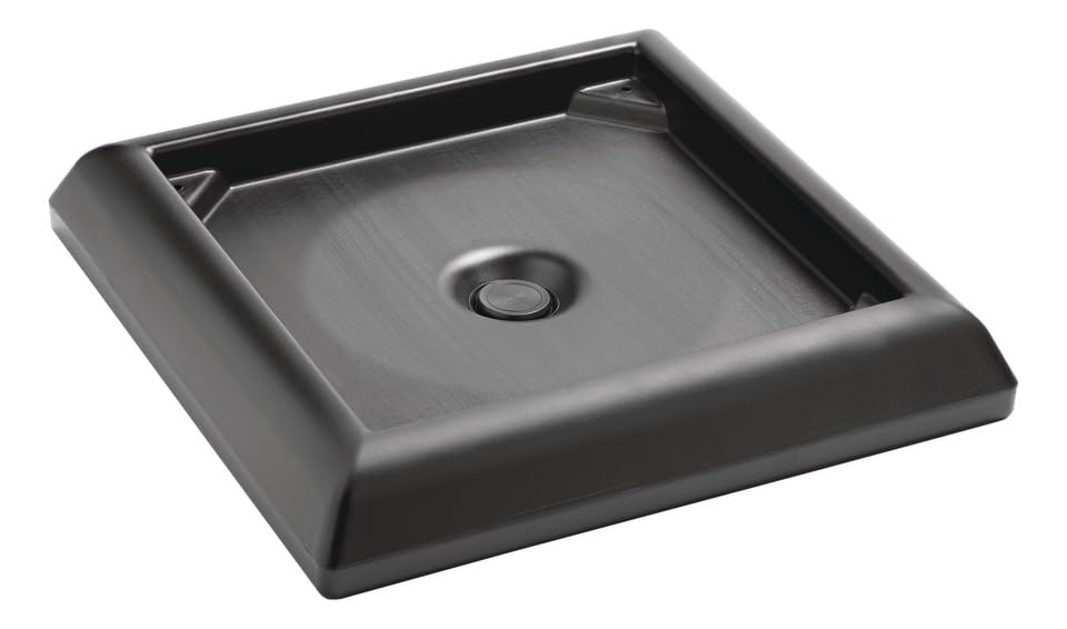 Rubbermaid Ranger Waste Container Weighted Base Accessory Black