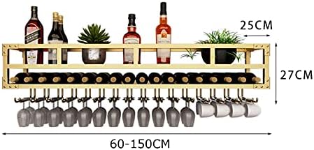 2-Layer Wall-Mounted Wine Rack - Wrought Iron