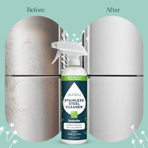 Puracy Stainless Steel Cleaner with Lavender Scent 1