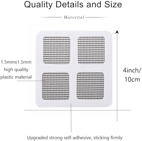 BOYYOEE 4 x 4 Drain Hair Catcher 30 PCS Pack