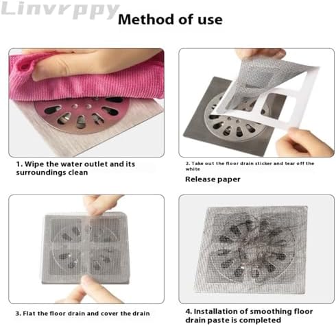 Pack of 20 4x4 Disposable Drain Covers Hair Catcher 1