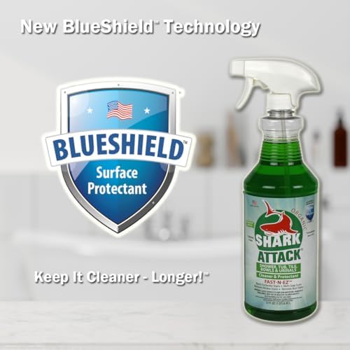 Shark Attack Organic Bathroom Cleaner 32 oz 2 Green