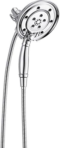 Delta Faucet 4-Spray PowerDrench Shower Head with Hose and Magnetic Docking