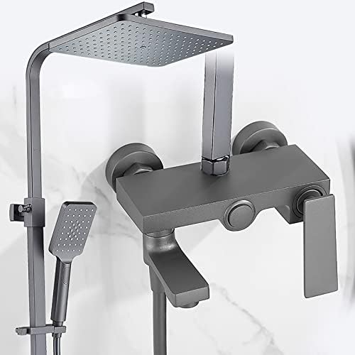 uhyOHF Gray 3-Mode Rain Shower System