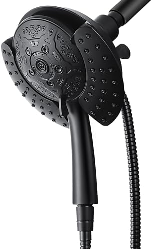 INAVAMZ 2-IN-1 Shower Head Combo with 60 Hose and 10 Settings