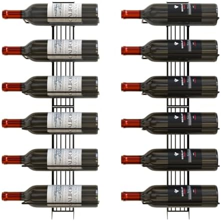 Wall Mount Wine Rack for 12 Bottles by J JACKCUBE DESIGN