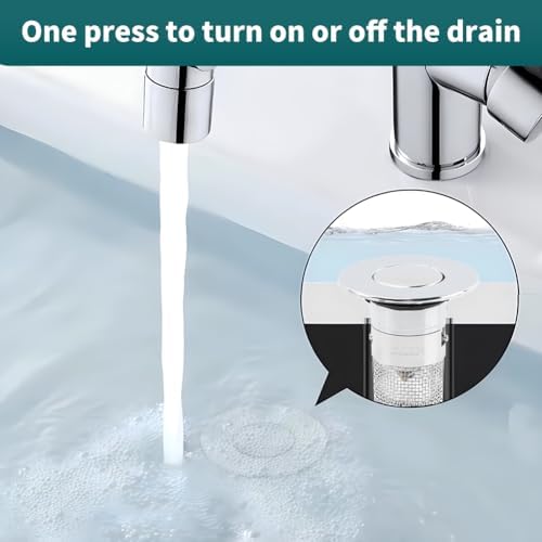 EMVANV 2pcs Sink Drain Strainer with Hair Catcher