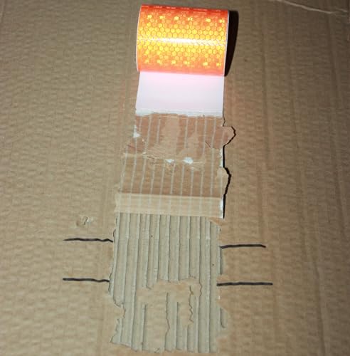 Orange Reflective Tape 2 x 11 Safety Adhesive Stickers
