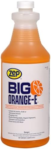 Zep Big Orange-E Citrus Industrial Degreaser 1 Quart Case of 12