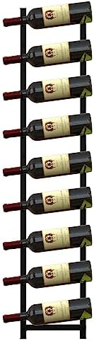 GOFLAME Wall-Mounted Wine Rack for 9 Bottles
