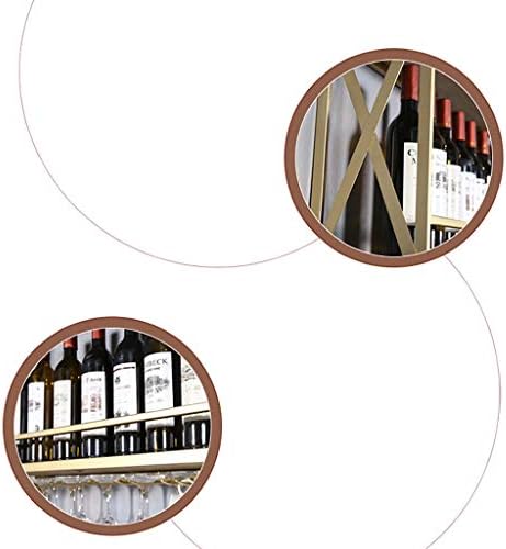 Solid Wood Wall-Mounted Wine Rack with Glass Holder