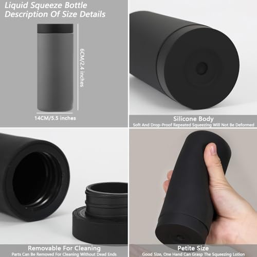Chpbolly Refillable Leakproof Silicone Soap Dispenser