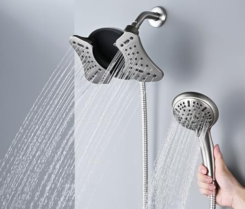 GRICH 25GPM Handheld Rain Shower Combo with 9 Modes