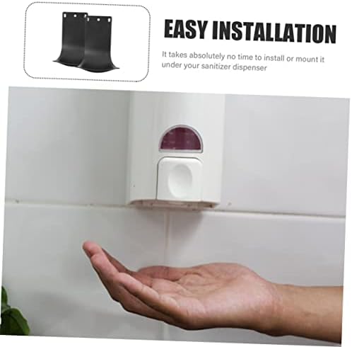 2pcs Automatic Soap Dispenser Drip Catcher Wall Mount Tray