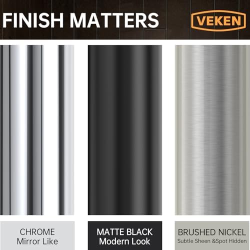 Veken 10 Inch All Metal Rain Shower Head with Handheld Spray Combo