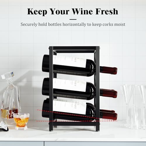 Hjarta Compact Wine Rack for Countertop and Cabinet