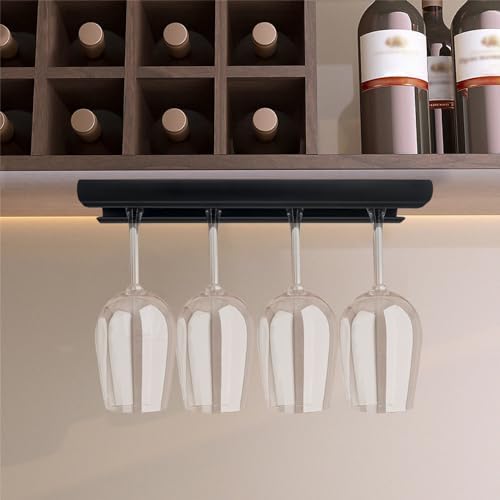 GeLive 12 Inch Wine Glass Holder Set of 2 Black
